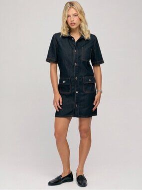ETICA Denim School Girl Dress Small